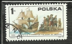 Stamps Poland -  Przybycie Pierwszych Polakow do Ameriki