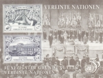 Stamps : America : ONU :  QUINCUAGÉSIMO DÍA DE LA FUNDACIÓN NACIONES UNIDAS