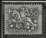 Stamps Portugal -  Rey sobre caballo