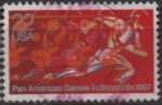 Stamps United States -  Runner in Full Stride