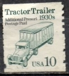 Sellos de America - Estados Unidos -  Tractor Trailer