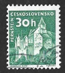 Stamps Czechoslovakia -  973 - Castillo de Pernštejn