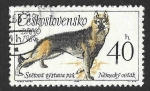 Stamps : Europe : Czechoslovakia :  1313 - Exposición Canina Mundial en Brno y Congreso Internacional de Criadores de Perros