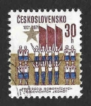 Sellos de Europa - Checoslovaquia -  1767 - L Aniversario de la Federación de Trabajadores del Ejercicio Físico