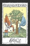 Stamps Czechoslovakia -  1957 - Dianas de Arte Popular Pintadas