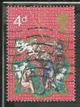 Stamps United Kingdom -  Christmas 1970