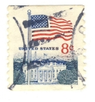 Stamps : America : United_States :  bandera americana