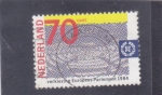 Stamps Netherlands -  Sala de conferencias Parlamento Europeo