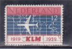 Stamps Netherlands -  KLM 50 ANIVERSARIO