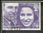 Stamps : Europe : United_Kingdom :  Princess Anne and Captain Mark Philips