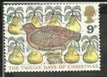 Stamps United Kingdom -  Christmas - 1977