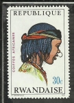 Stamps Rwanda -  Coifees Africanes