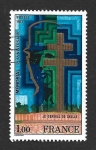 Stamps France -  1550 - V Aniversario de la Inauguración del Memorial de De Gaulle 