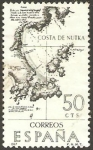Stamps Spain -  1820 - Forjadores de América - costa de nutka