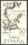 Sellos de Europa - Espaa -  1820 - Forjadores de América - costa de nutka