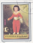 Stamps United Arab Emirates -  PINTURA- RETRATO DE UNA NIÑA