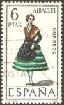 Stamps Spain -  1768 - trajes tipicos españoles - albacete