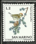 Stamps : Europe : San_Marino :  Regulus Ignicapillus