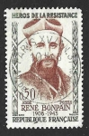 Sellos de Europa - Francia -  963 - René Bonpain