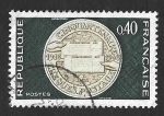 Stamps France -  1202 - L Aniversario del Control del Servicio Postal