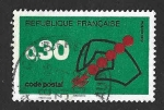 Sellos de Europa - Francia -  1345 - Introducción del Sistema de Código Postal
