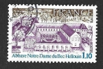 Sellos de Europa - Francia -  1601 - Abadía de Nuestra Señora de Bec-Hellouin