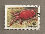 Stamps Tanzania -  Cangrejo Frombidium spp
