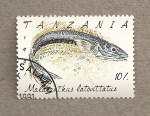 Stamps Tanzania -  Pez Malagauthus latovittatus