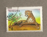 Sellos del Mundo : Africa : Tanzania : Tigre Acimonyx jubatus