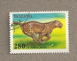 Stamps : Africa : Tanzania :  Pantera pordus