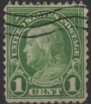 Stamps United States -  Benjamín Franklin