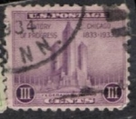 Stamps United States -  Edificio Federal Chicago