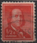 Sellos de America - Estados Unidos -  Franklin 