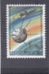 Stamps Belgium -  COHETE Y SATÉLITE 