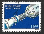 Stamps Poland -  2105 - Cooperación Espacial USA-URSS