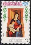Stamps America - Antigua and Barbuda -  Navidad 1974