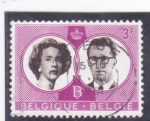 Stamps Belgium -  Boda real Fabiola y Balduino 