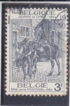 Stamps Belgium -  Postillón de la región de Lieja (alrededor de 1830-1840)