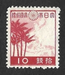 Stamps Japan -  334 - Palmeras y Mapa Asia Oriental