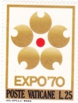 Stamps Vatican City -  EXPO'70 OSAKA