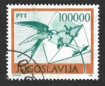 Stamps Yugoslavia -  1945 - Golondrina Común