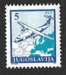 Stamps Yugoslavia -  2017 - Avión del Servicio de Correos