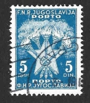 Sellos de Europa - Yugoslavia -  J69 - Antorchas y Estrellas