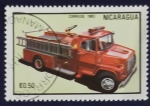 Stamps Nicaragua -  Camion de bomberos