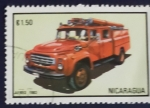 Stamps : America : Nicaragua :  Camion de bomberos