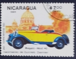 Stamps Nicaragua -  Bugatti 1940