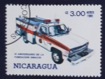 Stamps Nicaragua -  Ambulancia