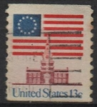 Stamps United States -  Bandera d' Independencia
