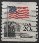 Stamps United States -  Bandera