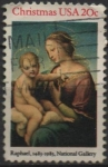 Stamps United States -  Madona y Niño